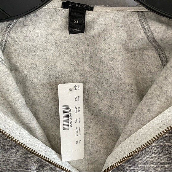 J. Crew Grey Jacket Hoodie - Picture 3 of 3
